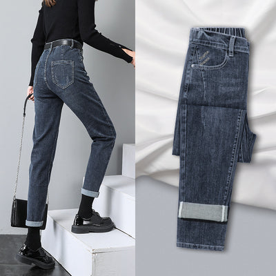 Jeans Mujer Cintura Alta Rectos Holgados - Primavera Verano Otoño - Image 6
