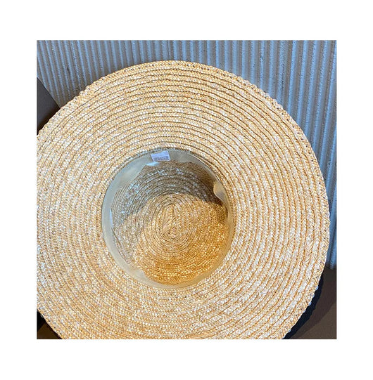 Sombrero de Paja Natural con Ala Ancha Pearl Element - Image 13