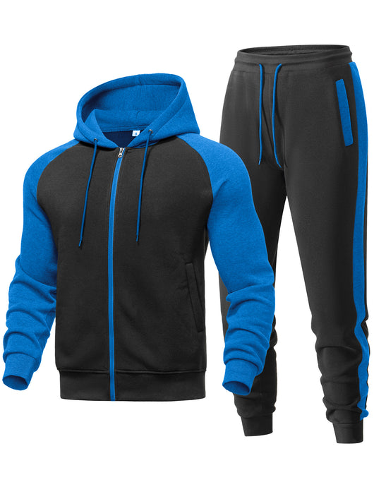 Sudadera con Capucha Raglan Bicolor para Hombre - Casual y Deportivo - Image 20