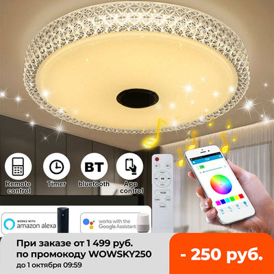 Lámpara LED Inteligente Redonda con Control Remoto - Diseño Minimalista para Dormitorio - Image 9