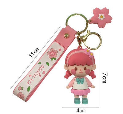 Llaveros Lindos de Muñeca Flor de Cerezo con Diseño Nuevo - Image 7