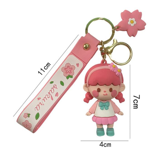 Llaveros Lindos de Muñeca Flor de Cerezo con Diseño Nuevo - Image 7