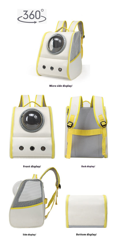 Mochila Transportadora para Mascotas con Cápsula Espacial - Gran Capacidad y Transpirable - Image 10