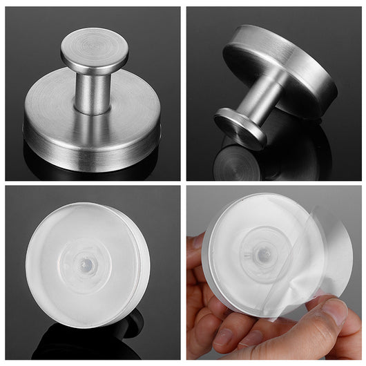 Gancho Adhesivo de Acero Inoxidable para Baño - Sin Perforaciones