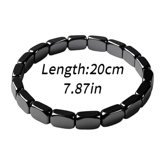 Pulsera Elástica de Turmalina Negra para Hombre - Diseño Mixto - Image 12