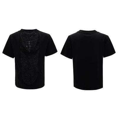 Camiseta Premium Cuello V Escotado Manga Corta Diseño Calado - Image 2