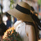 Sombrero de Paja para Mujer con Lazo y Cúpula - Estilo Verano