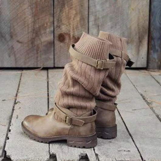 Botas Martín Invierno Mujer con Forro de Lana y Peluche Cálido