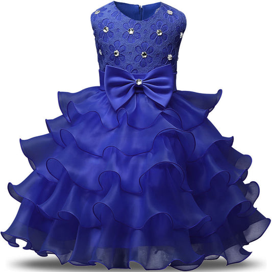 Vestido Princesa Esponjoso sin Mangas para Niñas - Image 2