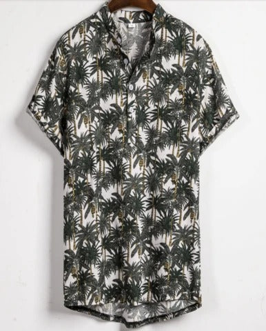 Camisa Slim Hombre con Contraste de Color e Impresión Gráfica - Image 8