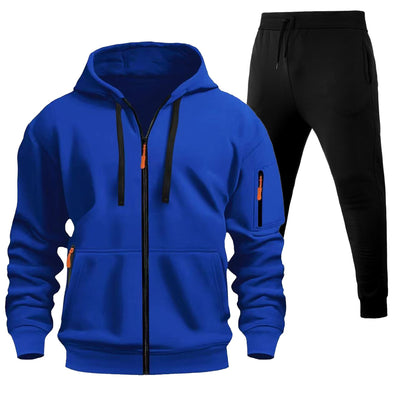 Sudadera Deportiva con Cierre y Múltiples Bolsillos