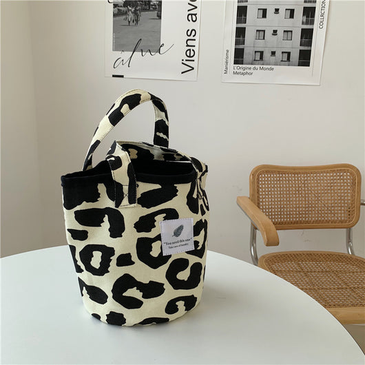 Bolso de Lona con Estampado Animal y Gran Capacidad - Image 3