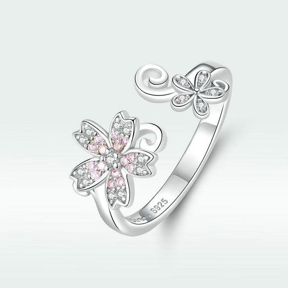 Anillo de Plata Esterlina 925 Minimalista Estilo Lujo Japonés para Mujer