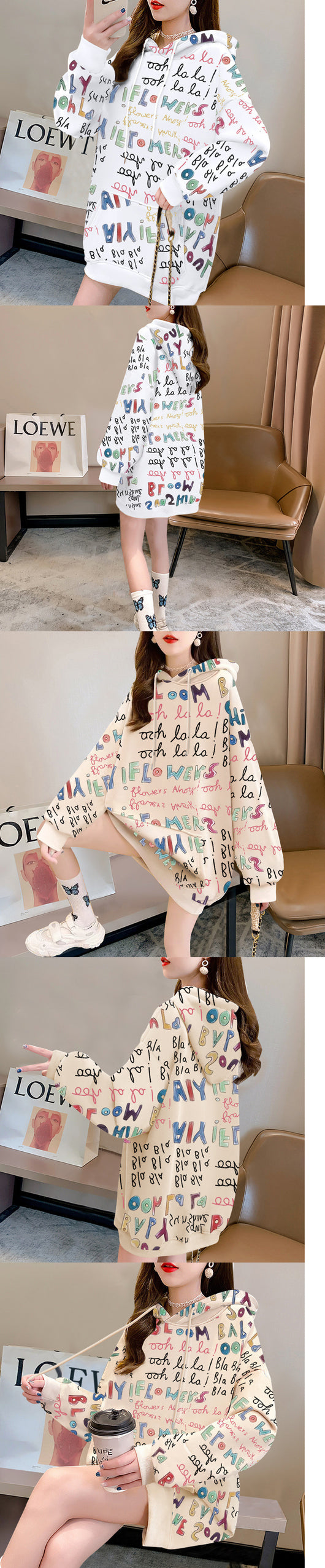 Sudadera con Capucha Premium Larga para Mujer - Image 9