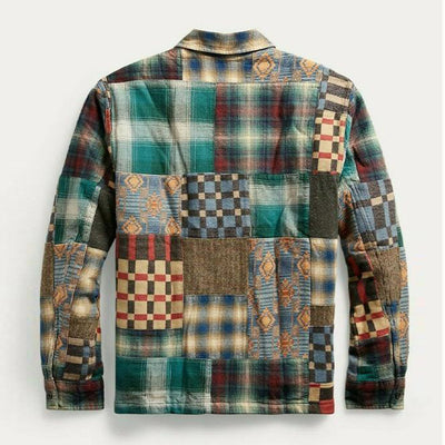 Chaqueta de Cuadros en Algodón Grueso para Hombre - Image 5