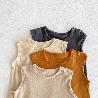Enterizo Nórdico Minimalista para Bebé - Unisex sin Mangas - Image 21