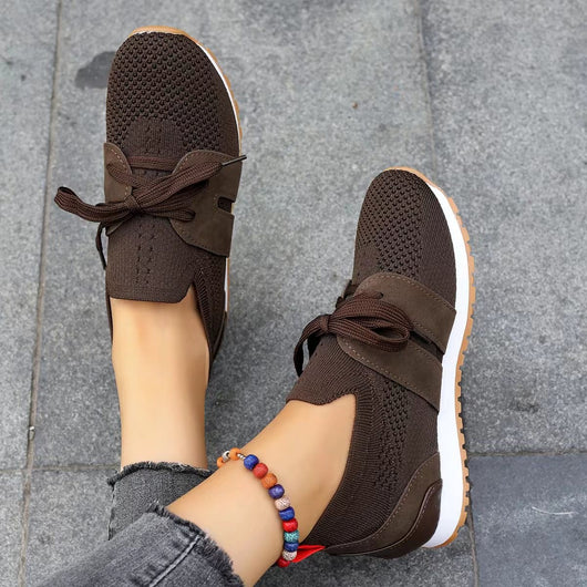 Zapatos Casuales Deportivos para Mujer con Malla Transpirable y Cordones - Image 5