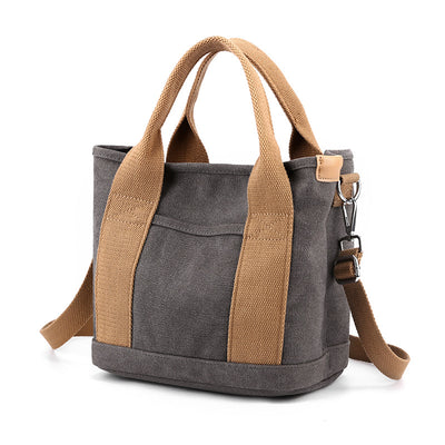 Bolsa de Lona Estilo Coreano de Gran Capacidad para Viajes y Uso Diario - Image 3