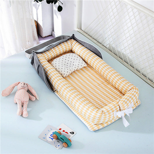 Cuna Portátil Plegable de Algodón para Bebé - Image 12