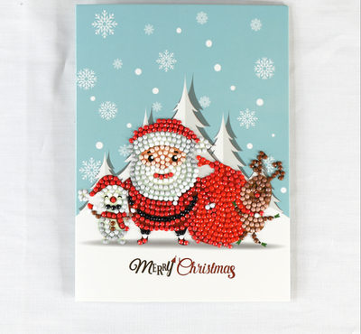 Tarjeta de Navidad con Pintura de Diamantes Creativa - Image 20