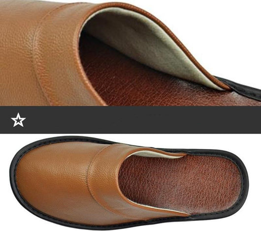 Pantuflas de Cuero Baotou para Casa - Comodidad Premium - Image 4