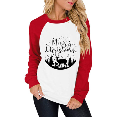 Suéter Raglan Casual para Mujer con Estampado y Combinación de Colores - Image 14