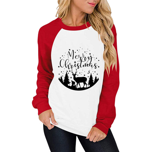 Suéter Raglan Casual para Mujer con Estampado y Combinación de Colores - Image 14