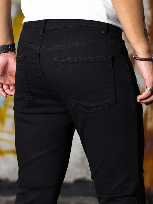 Pantalones Vaqueros Slim Fit Retro con Lavado Vintage y Stretch - Image 18