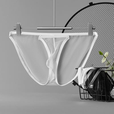Slip Masculino de Malla Transparente Transpirable Cintura Baja - Image 5