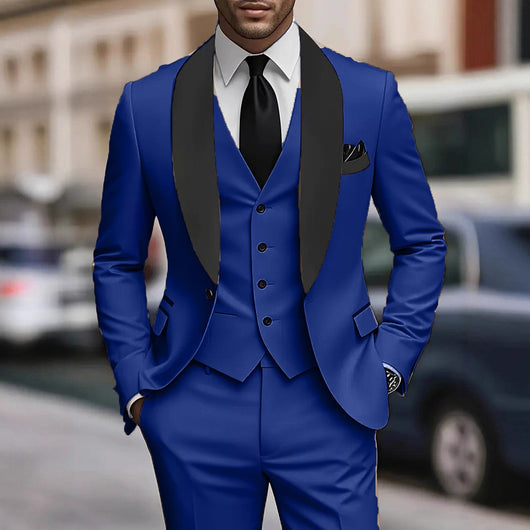 Traje Ejecutivo Tres Piezas Coreano Slim Fit para Hombre - Image 4