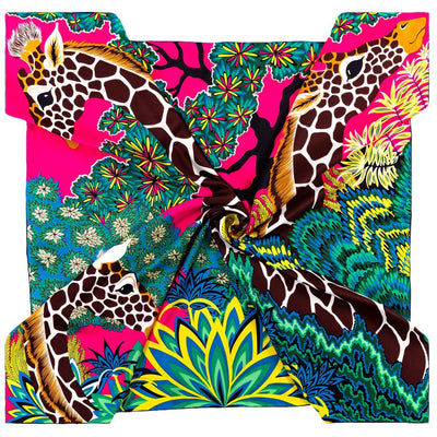 Pañuelo Estampado Selva 90cm - Diseño Artesanal Elegante - Image 7