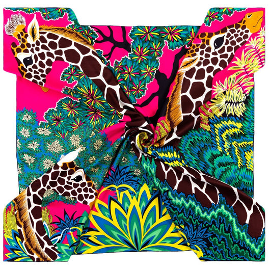 Pañuelo Estampado Selva 90cm - Diseño Artesanal Elegante - Image 7