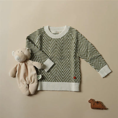 Suéter Navideño Infantil con Patrón de Onda - Cuello Redondo para Otoño e Invierno - Image 13