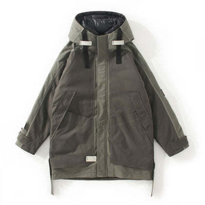 Chaqueta de Plumón con Capucha y Cierre para Hombre - Abrigo Invernal Premium