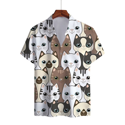 Camisa de Cuello Solapa con Estampado Digital para Hombre - Image 8