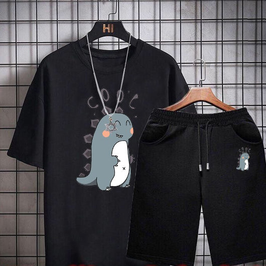 Conjunto Casual Coreano para Hombre: Playera y Shorts de Moda - Image 43