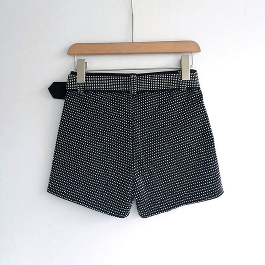 Shorts Vaqueros Elásticos con Diamantes para Mujer - Ajuste Slim - Image 3