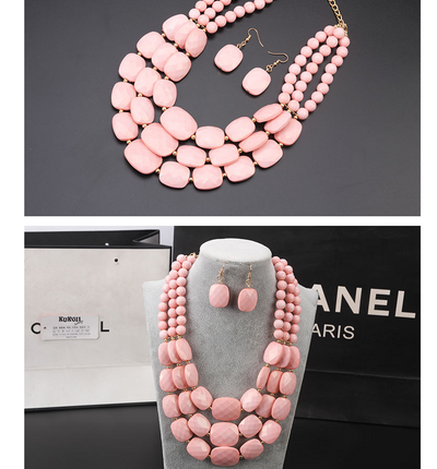 Conjunto de Joyas con Cuentas Africanas - Image 12