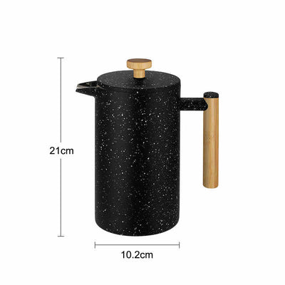 Cafetera Francesa de Acero Inoxidable 304 Doble Capa Ink Style - Image 11