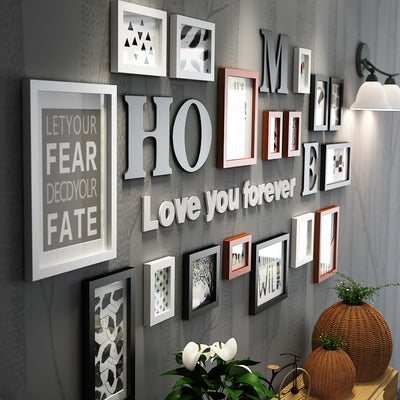 Marco de Fotos en Madera Maciza - Galería Mural Creativa Combinable - Image 3