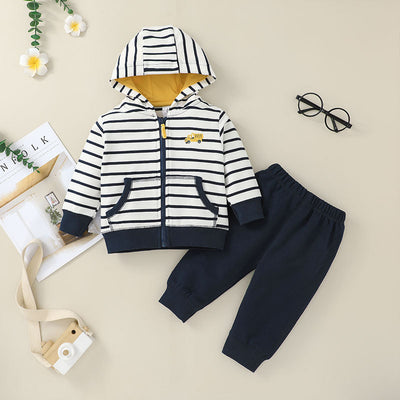 Conjunto de Sudadera con Capucha y Pantalón para Niño - Outfit Deportivo Otoñal - Image 21