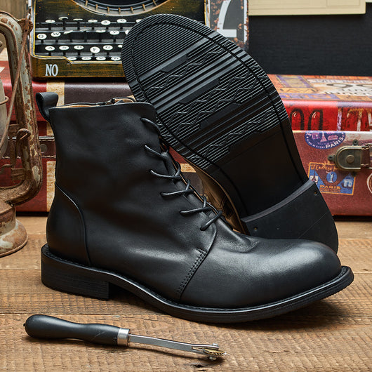 Botas Martin de Cuero Genuino Vintage Hechas a Mano - Image 4