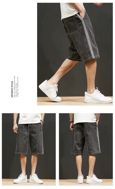 Shorts de Mezclilla Talla Grande con Cintura Elástica Ajustable - Image 7