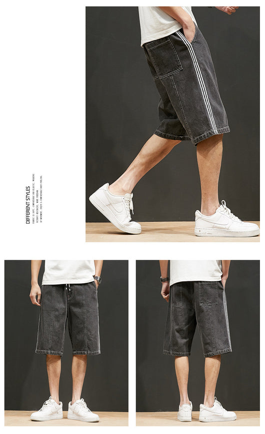 Shorts de Mezclilla Talla Grande con Cintura Elástica Ajustable - Image 7
