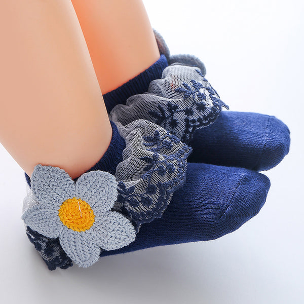 Calcetines Princesa Estilo Coreano para Niñas - Otoño e Invierno