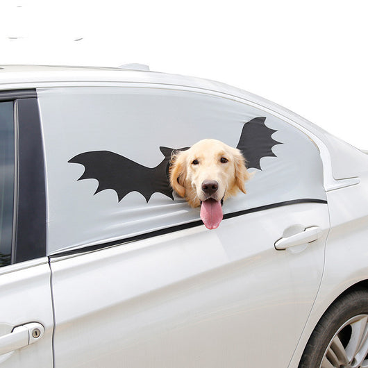 Cortina Parasol Halloween para Auto con Protección de Asiento de Mascota