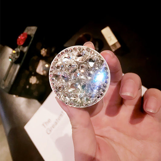 Soporte Telescópico para Celular con Diamantes y Airbag de Seguridad