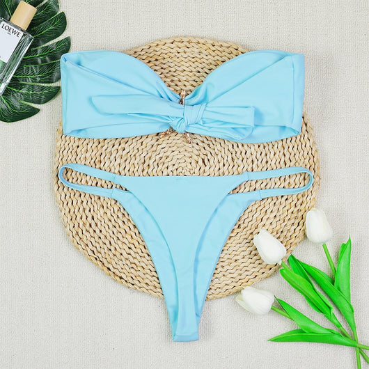 Bikini Sexy Escotado con Tirantes Ajustables y Cintura Baja - Image 14