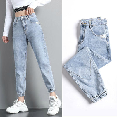 Jeans Baggy Coreano con Banda en Tobillo para Mujer - Estilo Streetwear - Image 12