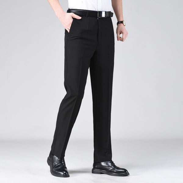 Pantalones Casuales Holgados de Pierna Recta en Colores Sólidos para Hombre